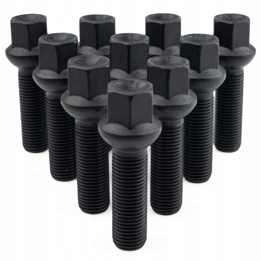 GETMANN - 10 x DŁUGIE ŚRUBY - M12x1.5x55mm Kula R12 Klucz 17