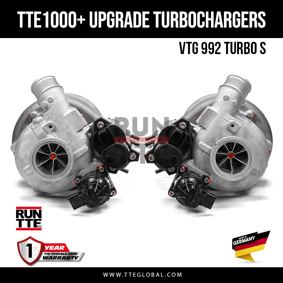TTE GLOBAL - TURBOSPRĘŻARKA - TTE1000+ 5654 VTG 992 PORSCHE TURBO S UPGRADE TURBOCHARGERS