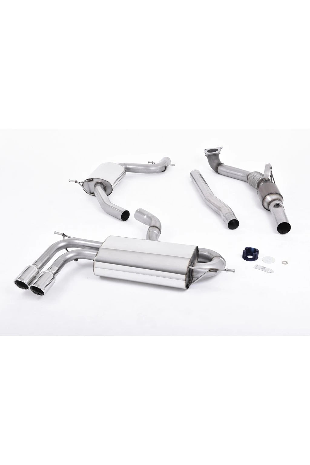 Milltek - Turbo‑Back z Hi‑Flow - Sportowy katalizator – Downpipe - Zestaw - SSXAU260 - A3 - 1.8 - TSI