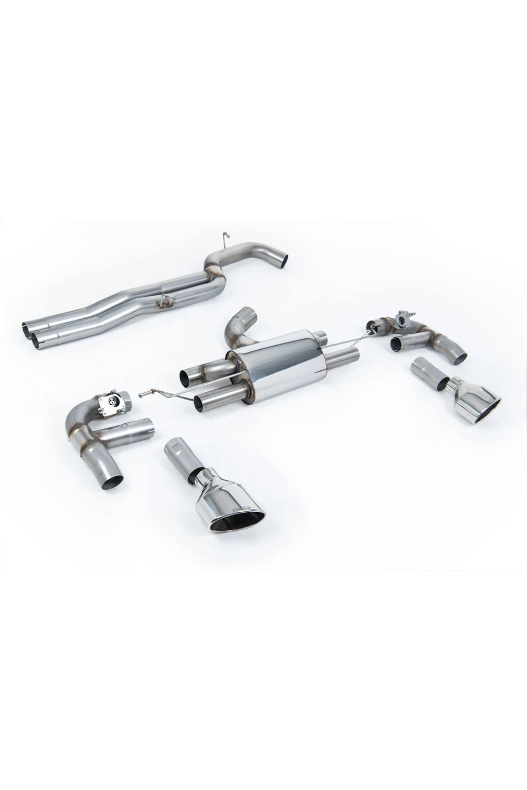 Milltek - Torowy wydech Cat‑Back Ø80 mm - RS3 - 8V - SSXAU981 - Burnt Titanium