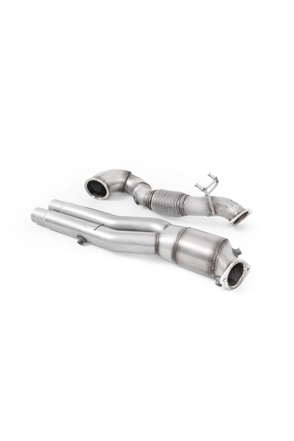 Milltek - Duży Downpipe Ø76 mm + Hi‑Flow - Sportowy katalizator - RS3 - 8V - SSXAU818 - Stage 2