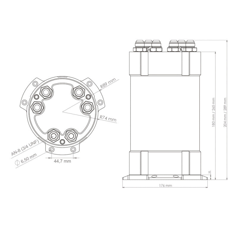 Nuke Performance - 2G Fuel Surge Tank 3.0 liter for external fuel pumps