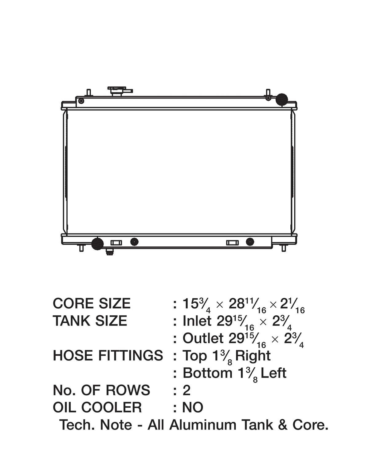 CSF RADIATORS - High-Performance All-Aluminum Radiator - NISSAN 350Z (DE Engine) 03-06