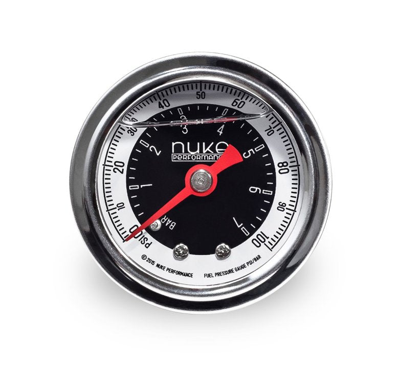 Nuke Performance - Fuel Pressure Gauge 7 BAR / 100 PSI