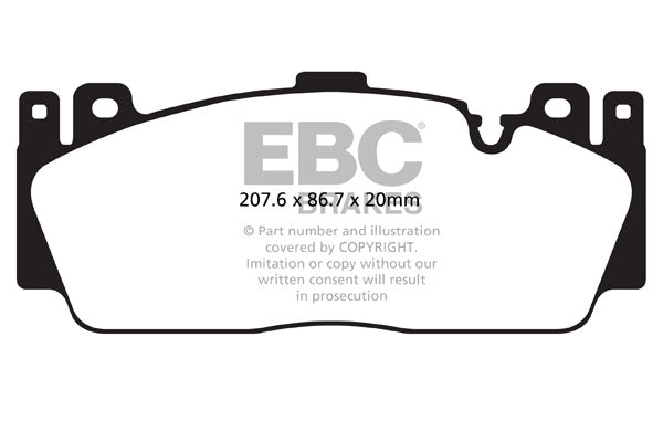 EBC Brakes - M5 - F10 - DP82148RP1 - Zestaw wyścigowych klocków hamulcowych seria RP-1 Racing - Przód