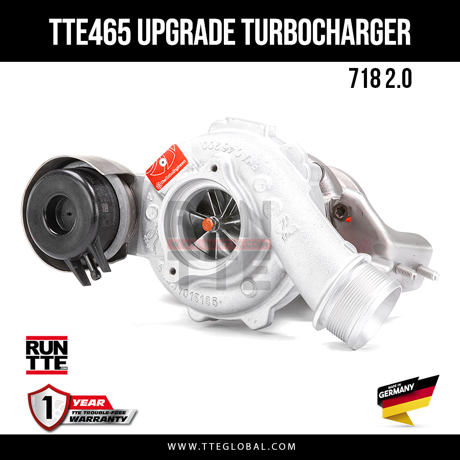 TTE GLOBAL - TURBOSPRĘŻARKA - TTE465 5154 PORSCHE 718 2.0 PORSCHE UPGRADE TURBOCHARGER