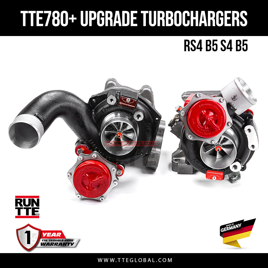 TTE GLOBAL - TURBOSPRĘŻARKA - TTE780+ 4850 AUDI RS4 B5 ,S4 B5 UPGRADE TURBOCHARGERS