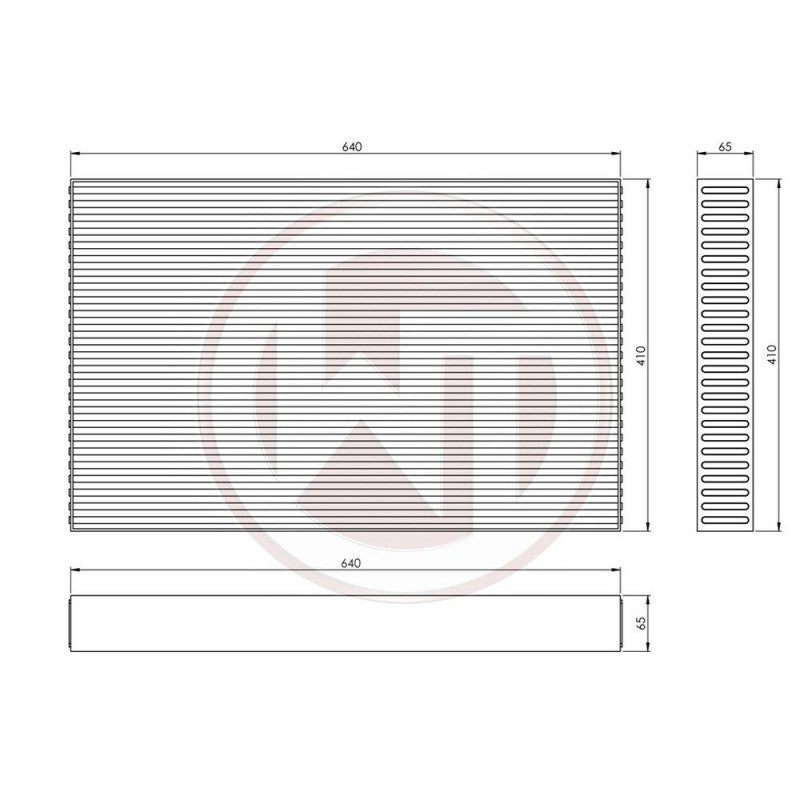 WAGNER TUNING - INTERCOOLER CORE - 640x410x65 mm