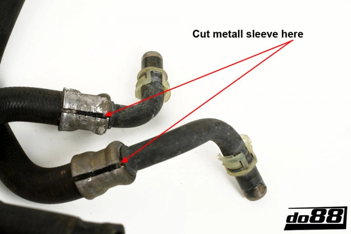 do88 - Przewody nagrzewnicy - VOLVO 850 S70 V70 C70 94-99 Heater hoses Blue