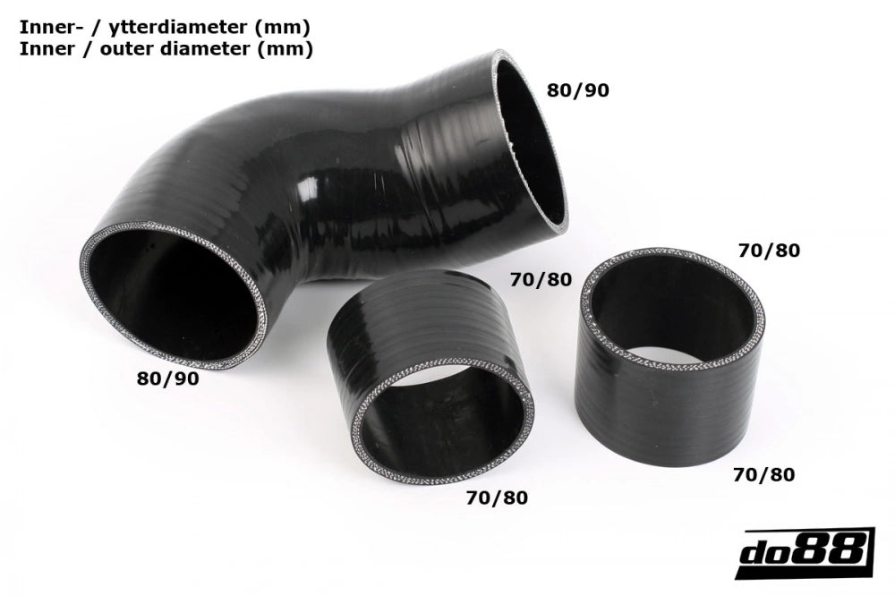 do88 - Układ dolotowy - PORSCHE 911 Turbo (930) Inlet hoses for turbo
