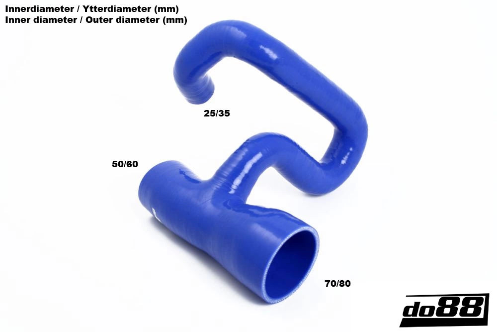 do88 - Układ dolotowy - AUDI S4/S6/A6 C4 AAN Turbo outlet hose Blue