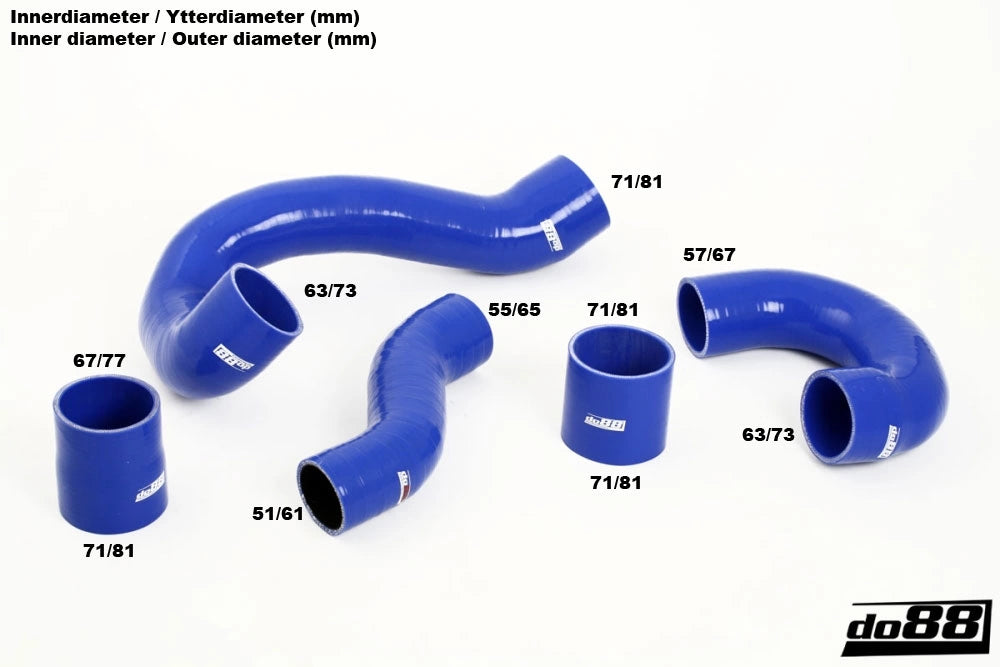 do88 - Przewody ciśnieniowe - SAAB 9-3 2.0T 2007- SAAB 9-3 2.8t V6 2006- Pressure hoses Blue