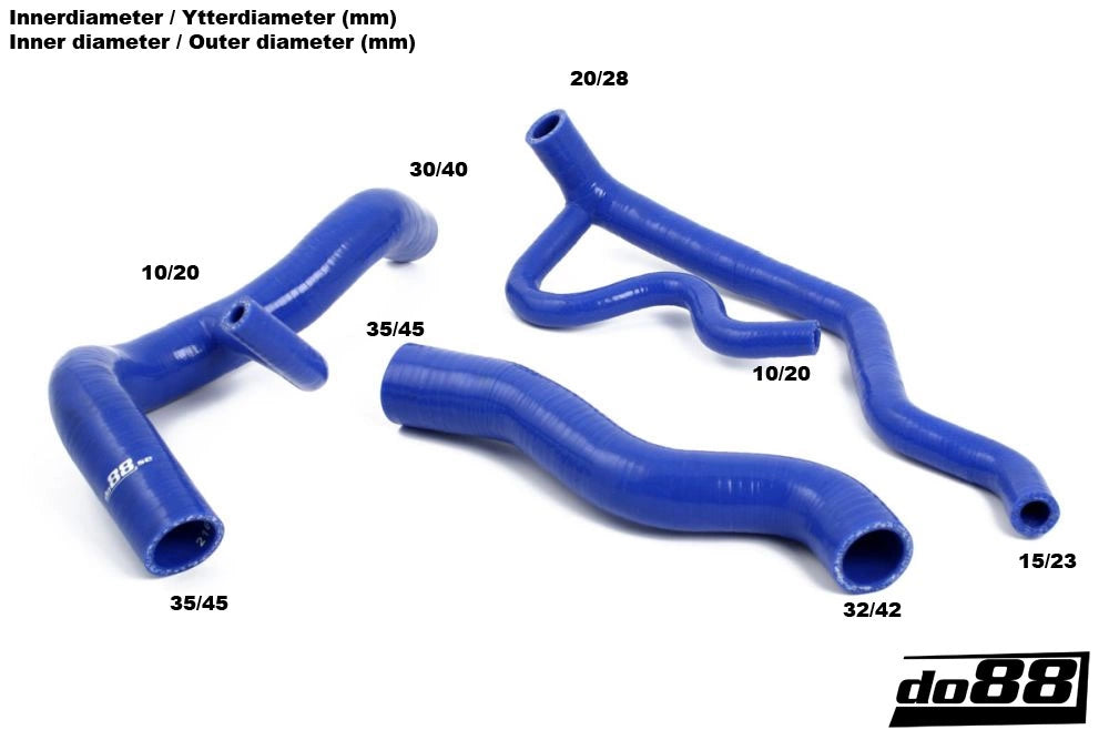 do88 - Układ chłodzenia - Volvo 700 940 Turbo Coolant hoses