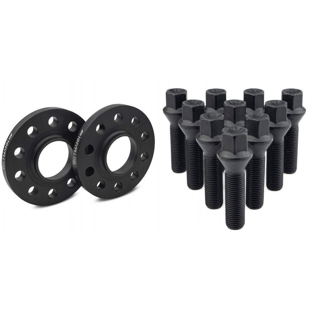 GETMANN - Dystanse - 10MM 5x120 72.6 + śruby - BMW E36 E46 E60 E90 E91 E92 E93 10MM