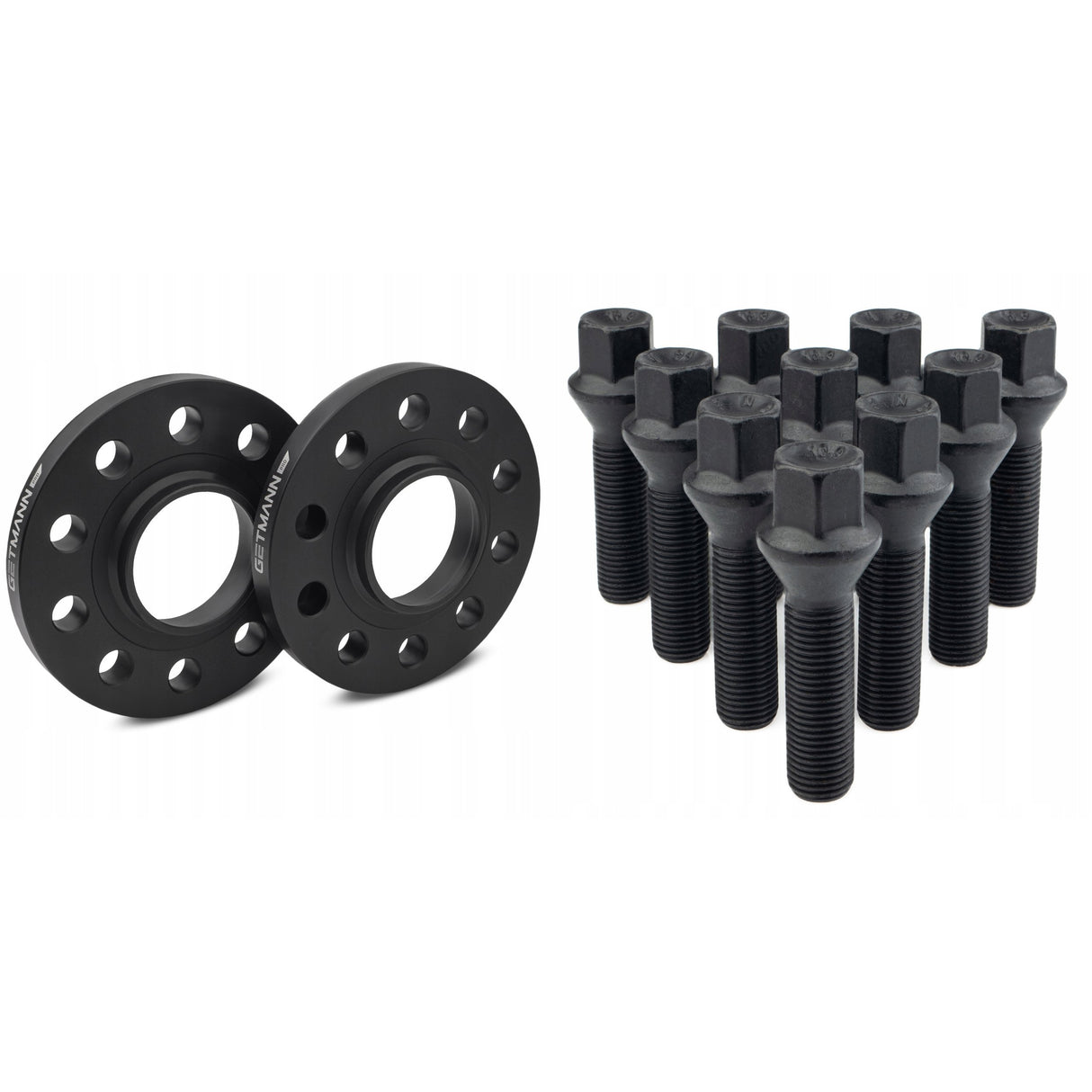 GETMANN - Dystanse - BMW E36 E46 E60 E90 E91 E92 E93 - 10MM 5x120 72.6 + śruby