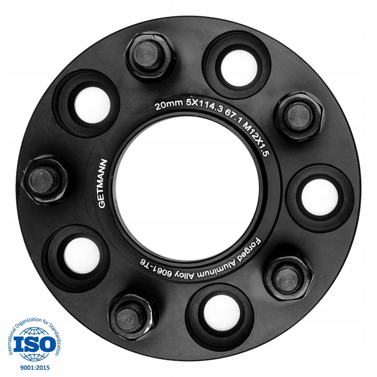 GETMANN - Dystanse przykręcane - 20MM 5x114.3 67.1 M12x1.5 - HYUNDAI MAZDA KIA MITSUBISHI