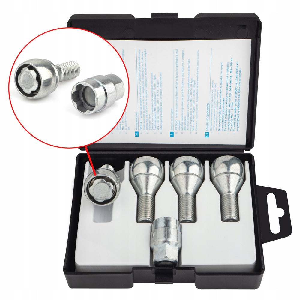 Farad - Śruby Zabezpieczające - M12x1.5x23mm - BMW FIAT MINI OPEL RENAULT SAAB SUZUKI