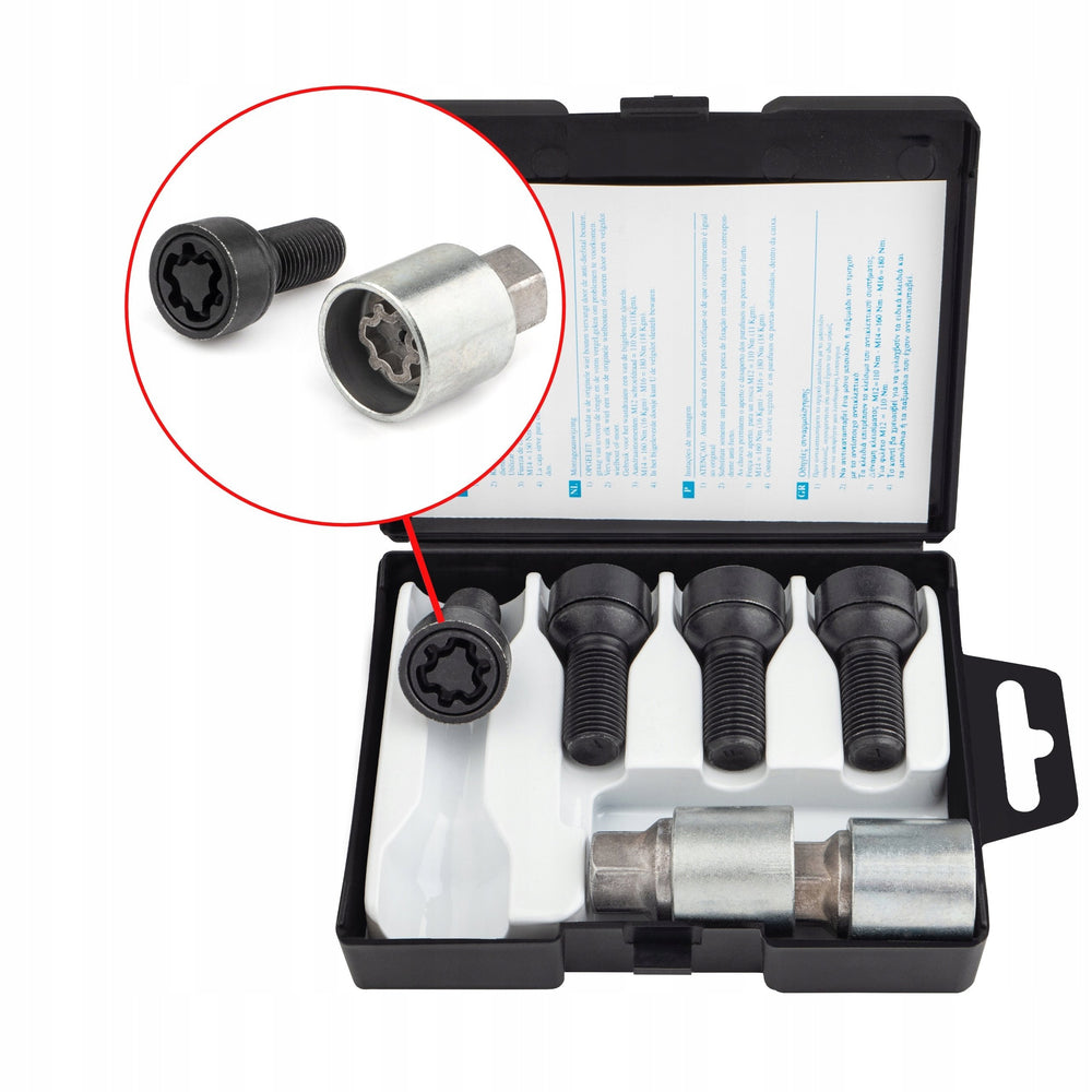 Farad - Śruby Zabezpieczające - M14x1.5x28mm - LEXUS MERCEDES SUBARU TOYOTA
