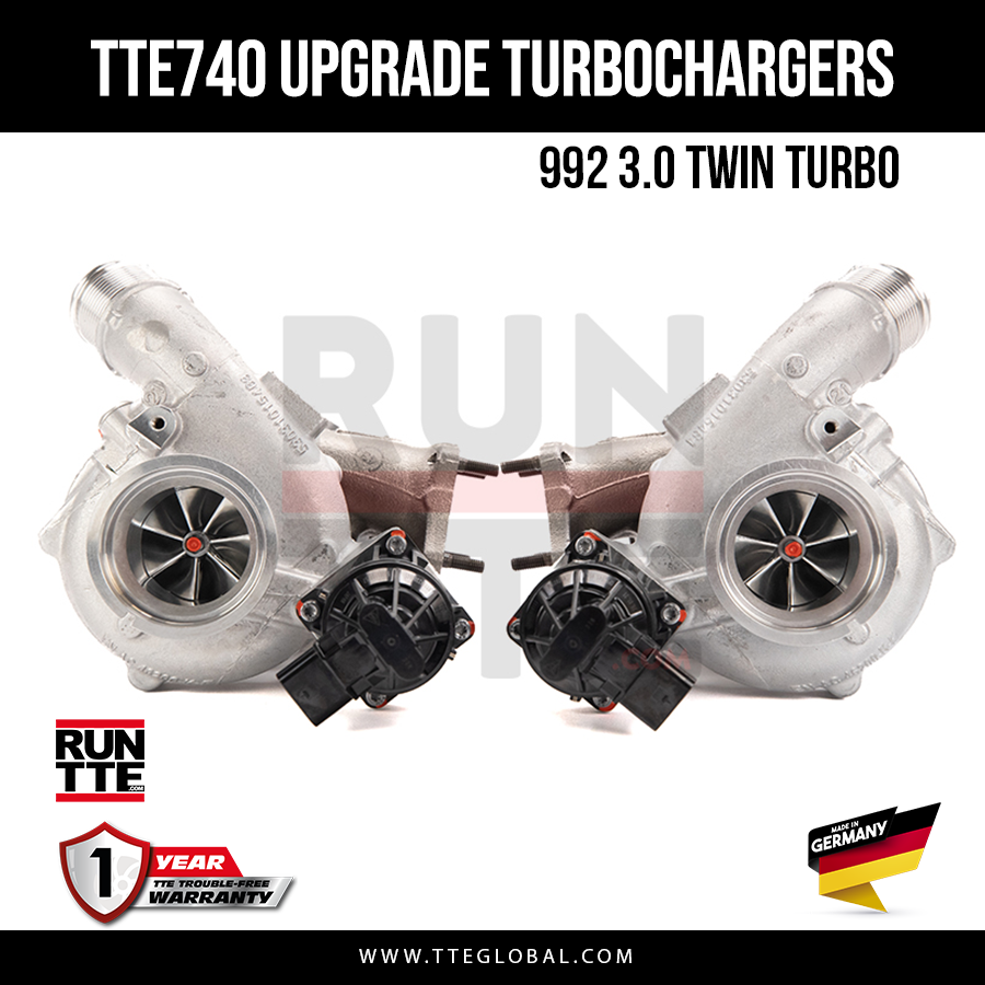 TTE GLOBAL - TURBOSPRĘŻARKA - TTE740 5147 PORSCHE 992 3.0 UPGRADE TURBOCHARGERS