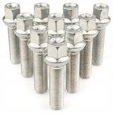 GETMANN - 10 x DŁUGIE ŚRUBY DO DYSTANSÓW - M14x1.5x40mm Kula R13 Klucz 17