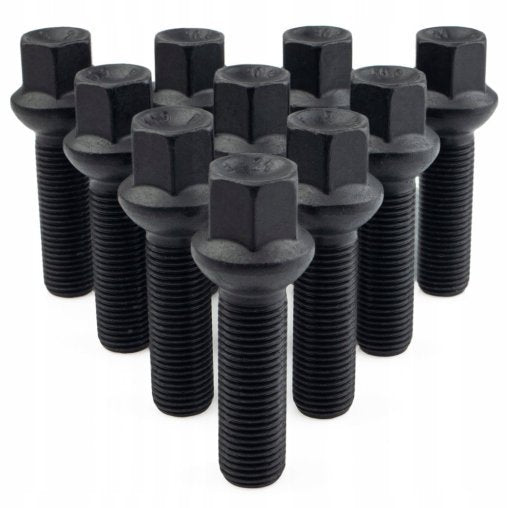 GETMANN - 10 x DŁUGIE ŚRUBY DO DYSTANSÓW - M14x1.5x50mm Kula R13 Klucz 17