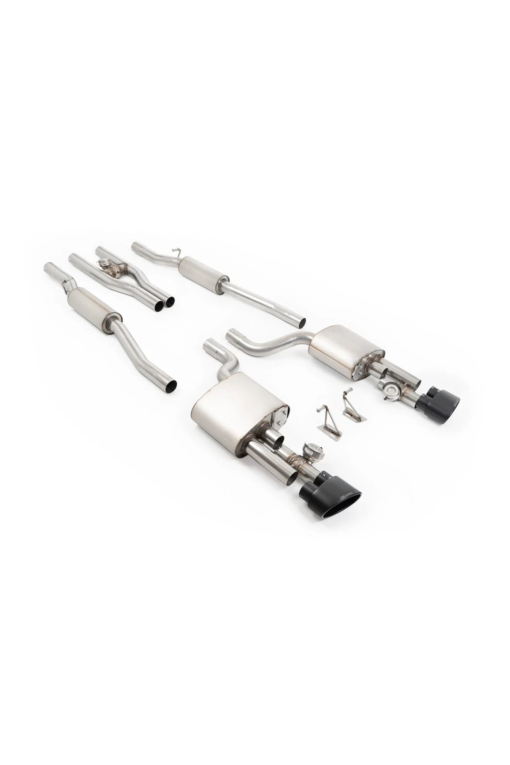Milltek - Sportowy - Rezonowany Cat‑Back V2 z Active H‑Pipe - RS4 - B7 - V8 - SSXAU1127