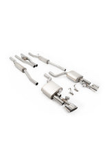 Milltek - Sportowy - Rezonowany Cat‑Back V2 z Active H‑Pipe - RS4 - B7 - V8 - SSXAU1127