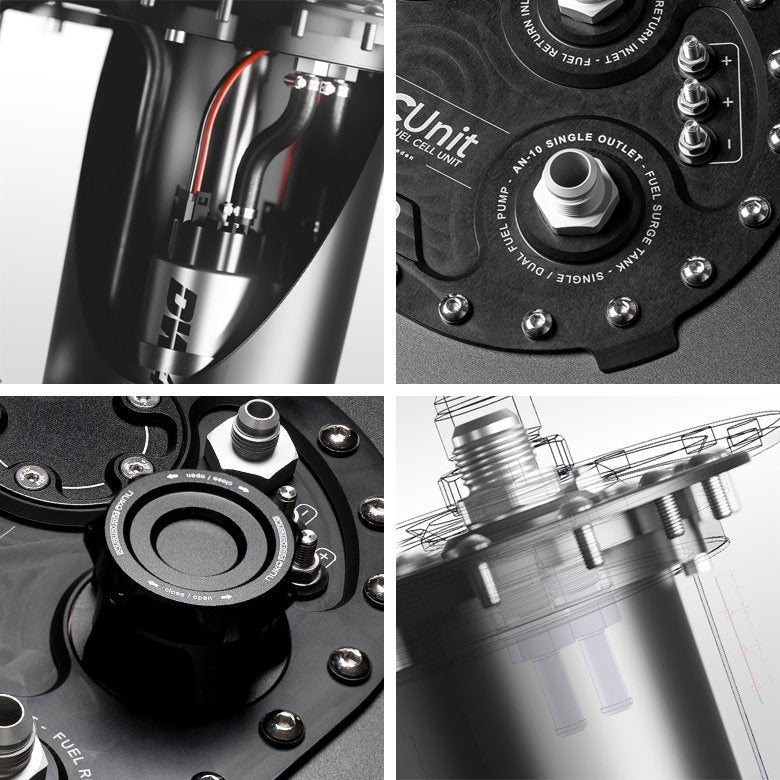 Nuke Performance - CFC Unit - Low profile Competition Fuel Cell Unit, with integrated fuel surge tank