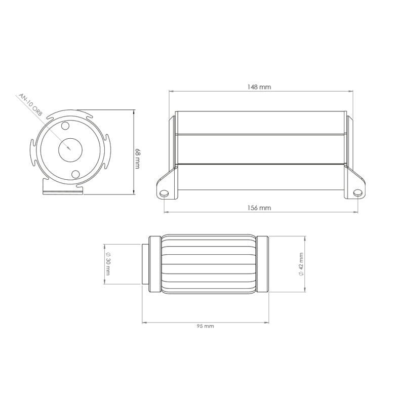 Nuke Performance - Fuel Filter 10 / 100 micron AN-10