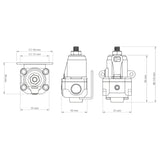 Nuke Performance - Fuel Pressure Regulator FPR100s AN-6