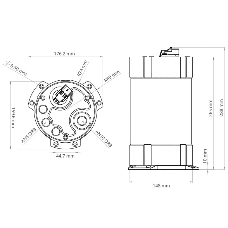 Nuke Performance - 2G Fuel Surge Tank 3.0 liter for brushless fuel pumps