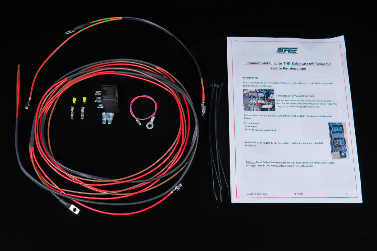 THE Tuner - Zestaw wiązki elektrycznej do drugiej pompy paliwa - RS4 - S4 - B5