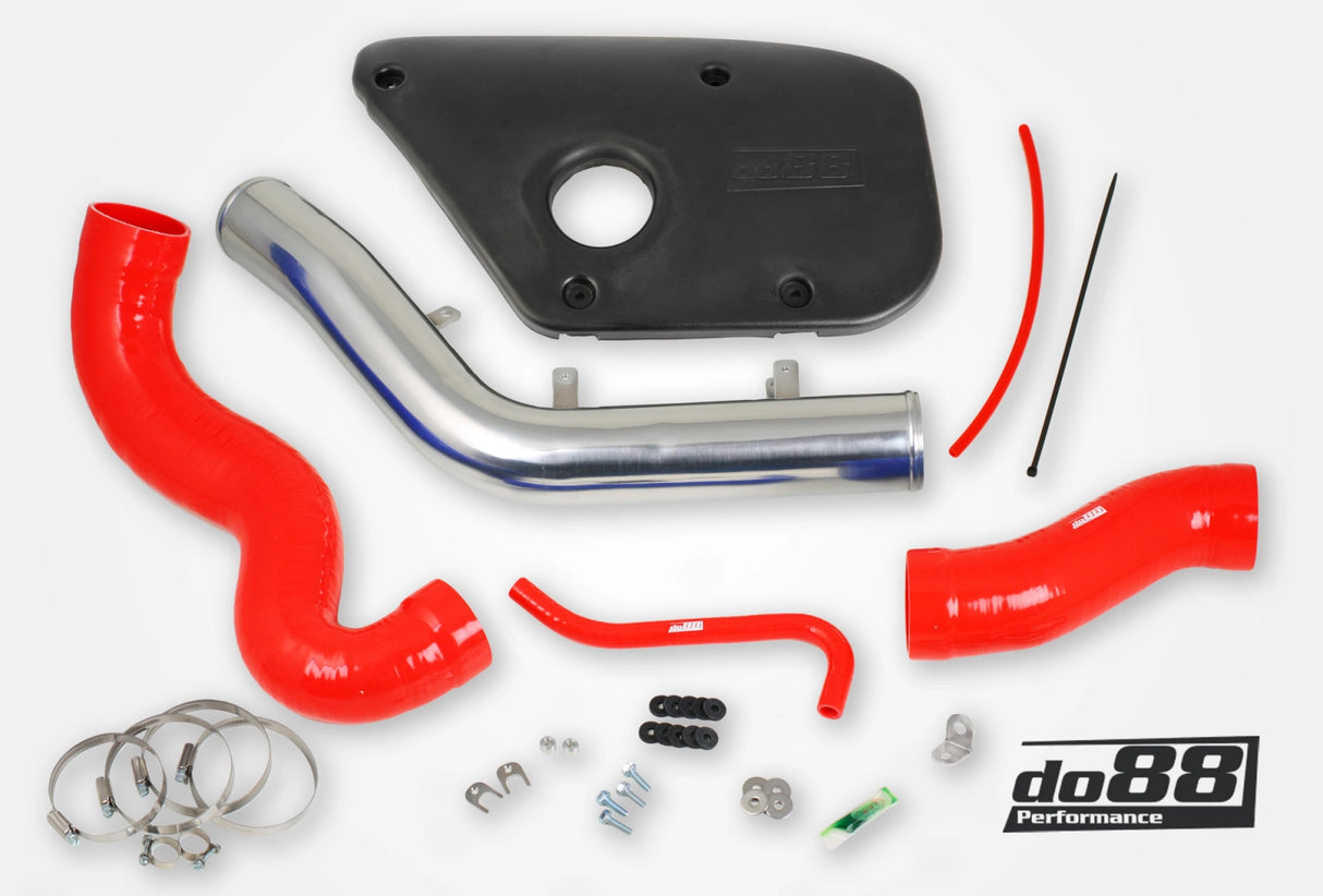 do88 - Układ dolotowy (Plastikowa osłona) - VOLVO S60 V60 V70 T6 Inlet pipe, Red hoses, Plastic cover