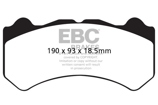 EBC Brakes - GTR - R35 - DP81983.19SR11 - Zestaw wyścigowych klocków hamulcowych seria Sintered SR11™