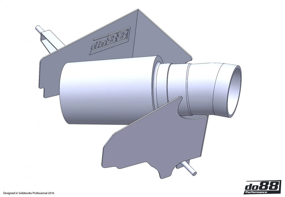 do88 - Układ dolotowy - SAAB 9-3 2.8T V6 06-11 Intake system with filter, red hose