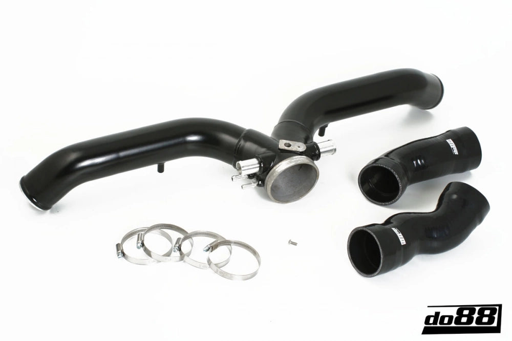 do88 - Układ dolotowy - PORSCHE 911 Turbo (997.2) 2010- Y-Pipe, Black for OEM IC