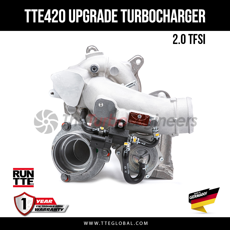 TTE GLOBAL - TURBOSPRĘŻARKA - TTE420 TFSI 5051 VAG UPGRADE TURBOCHARGER (add Heat Shielding) (Standard Uprated TTE)