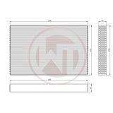 WAGNER TUNING - INTERCOOLER CORE - 640x410x65 mm