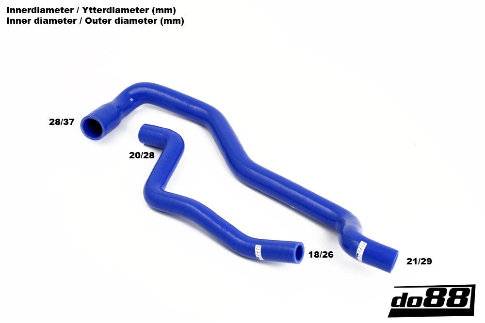 do88 - Przewody nagrzewnicy - SAAB 9-5 98-10 Heater hoses for cars without water valve
