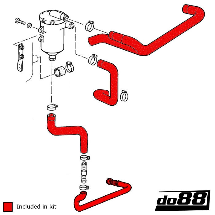 do88 - Przewody olejowe - PORSCHE 911 Turbo (930) Oil hoses