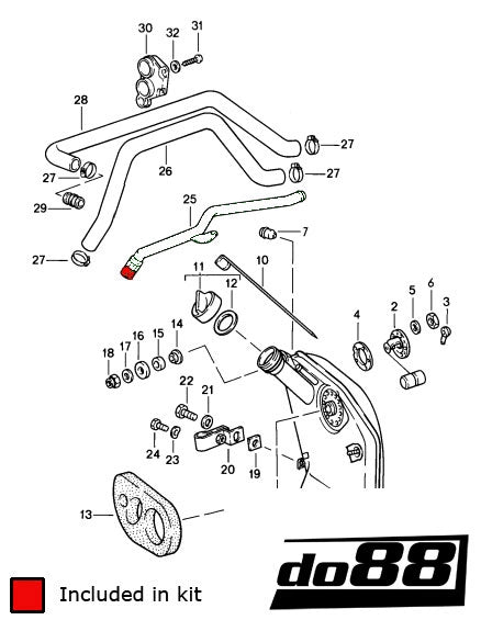 do88 - Przewody olejowe - PORSCHE 911 Turbo (930) Oil hoses