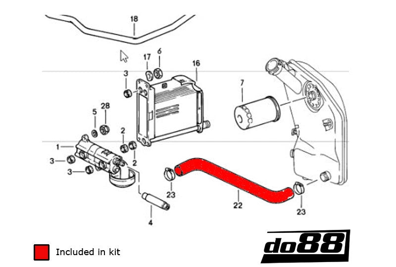 do88 - Przewody olejowe - PORSCHE 911 Turbo (930) Oil hoses