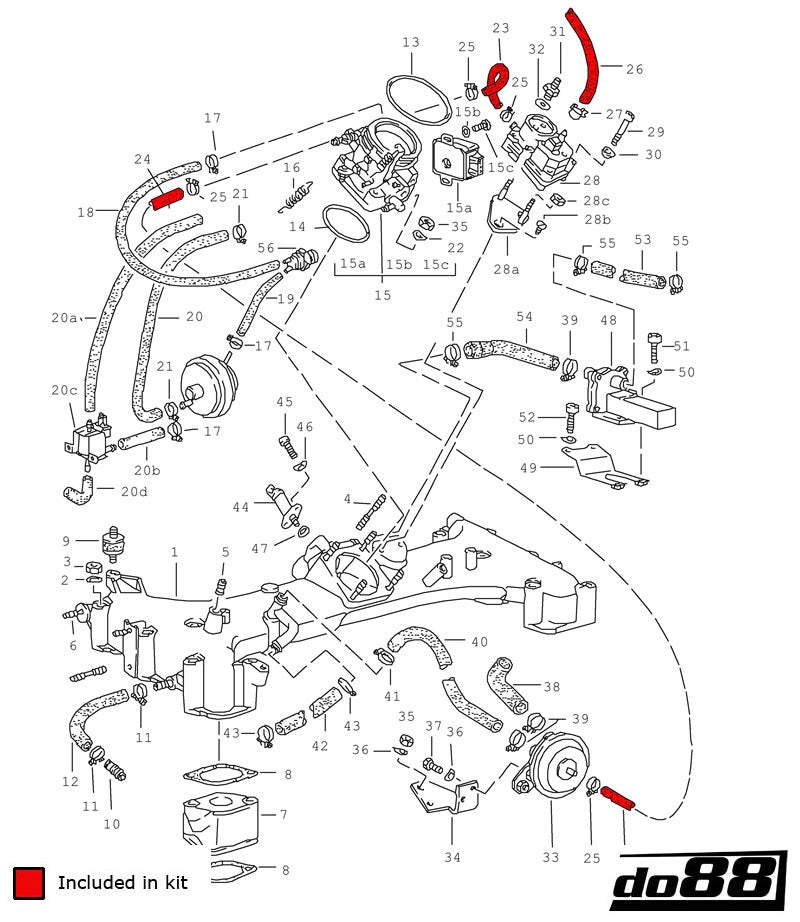 do88 - Przewody podciśnieniowe - PORSCHE 911 Turbo (930) Vacuum hoses