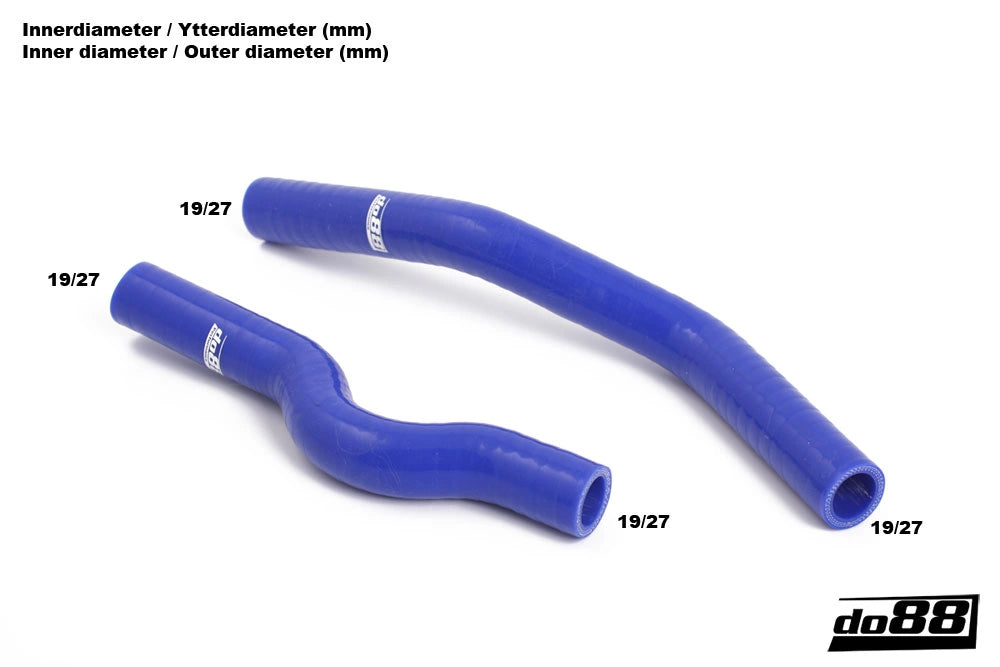 do88 - Przewody płynu chłodzącego chłodnica oleju - SAAB 9-3 2.0T 2007- Coolant hoses oil cooler Blue