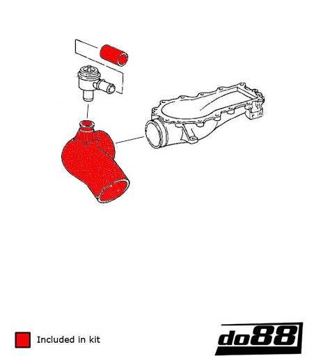 do88 - Układ dolotowy - PORSCHE 911 Turbo (964) Inlet hoses for turbo