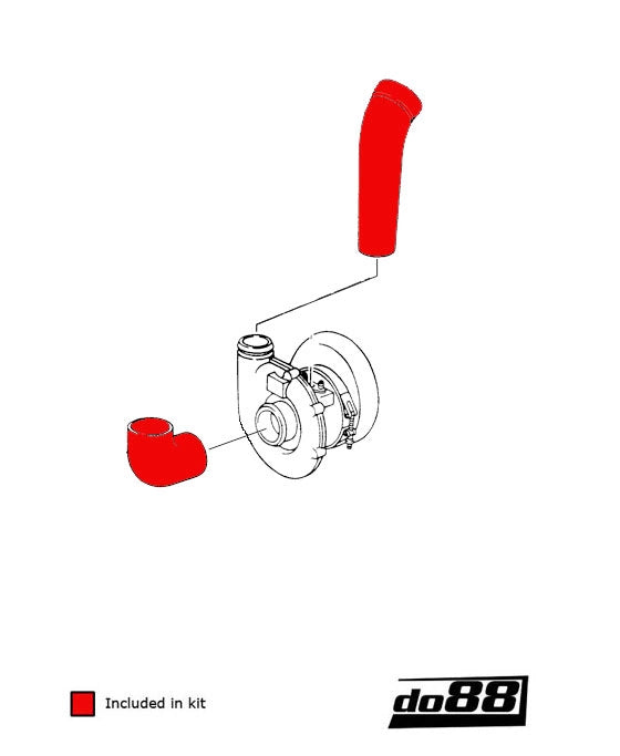 do88 - Układ dolotowy - PORSCHE 911 Turbo (964) Pressure hoses