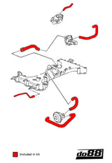do88 - Układ dolotowy - PORSCHE 911 Turbo (964) K Jetronic hoses