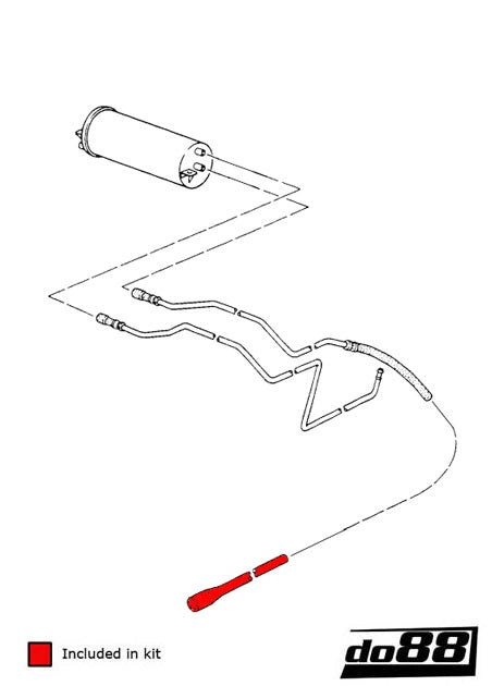 do88 - Wąż do pochłaniacza par - PORSCHE 911 Turbo (964) Carbon canister hose