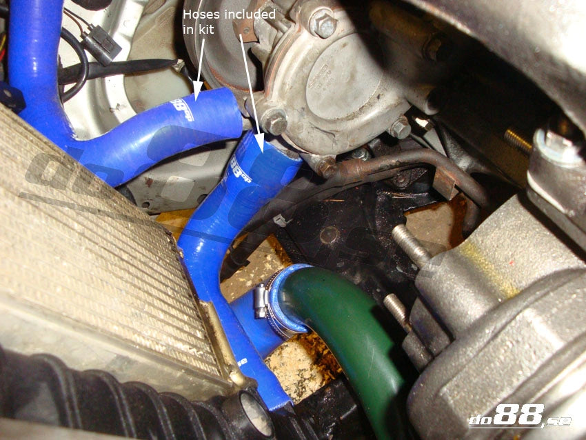 do88 - Przewody płynu chłodzącego - SAAB 9000 Turbo 94-98 Coolant hoses Red