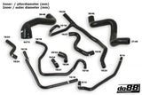 do88 - Węże układu chłodzenia - PORSCHE 911 Turbo (968) Coolant hoses Black